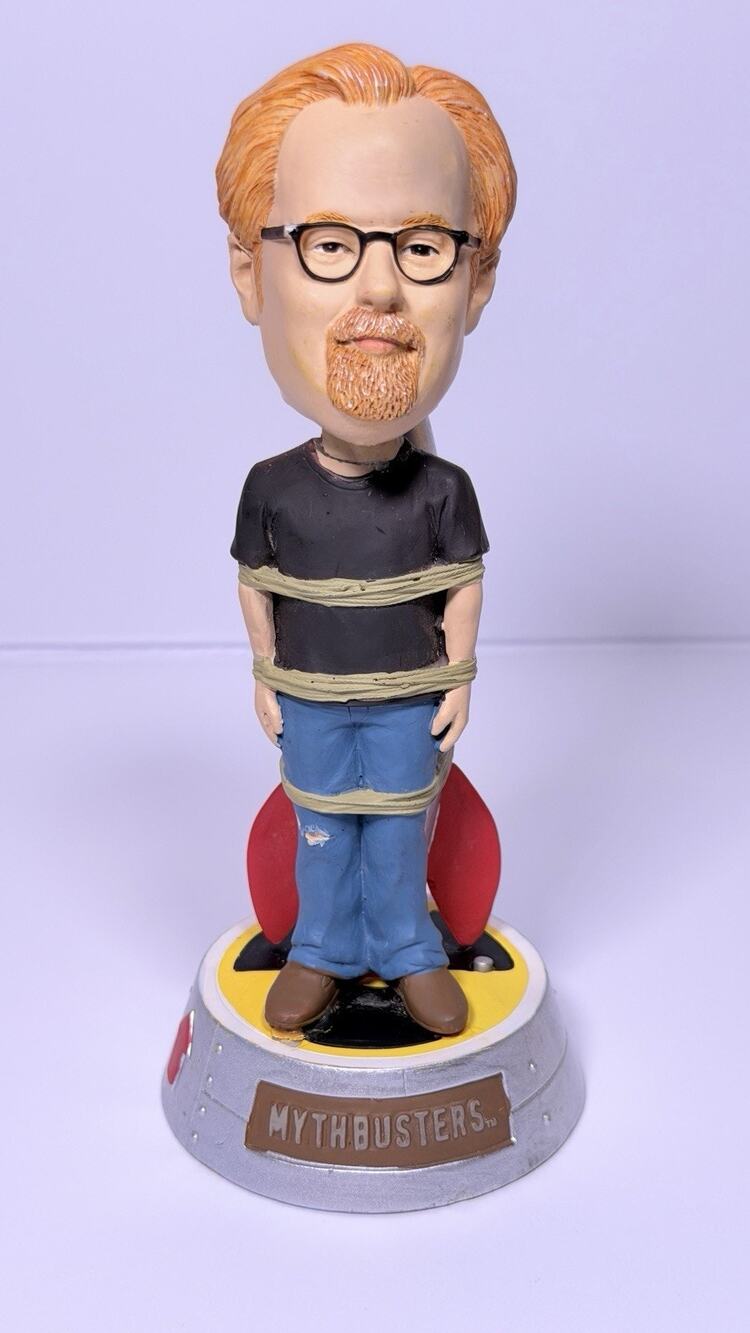MythBusters Adam Savage Bobblehead Rocket Figure Discovery Channel — Repaired